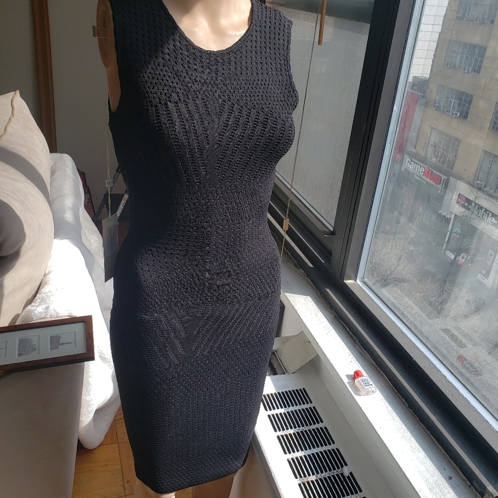 Torn Ronny Kobo Belinda Black Dress S